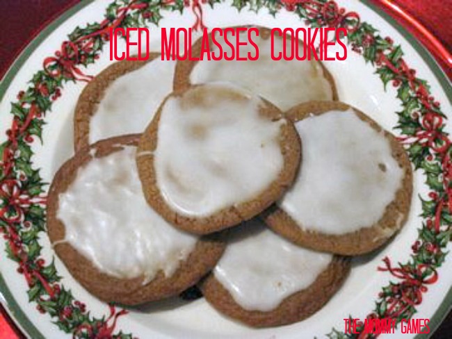 Iced Molasses Cookies