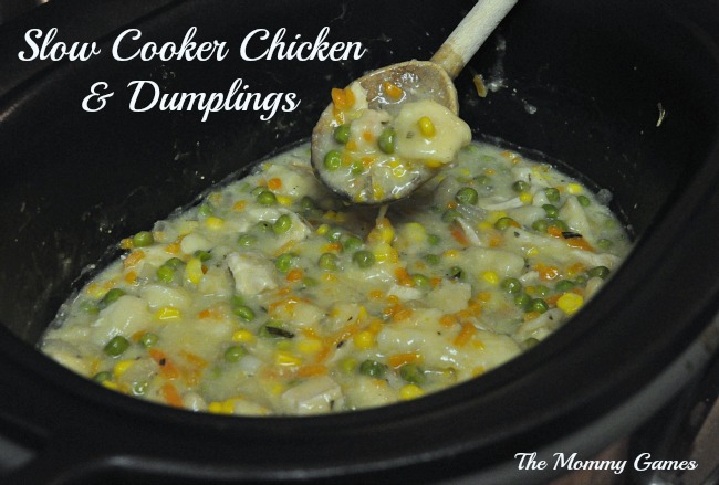 Slow Cooker Chicken & Dumplings 