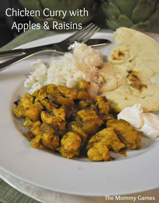 Chicken Curry with Apples and Raisins