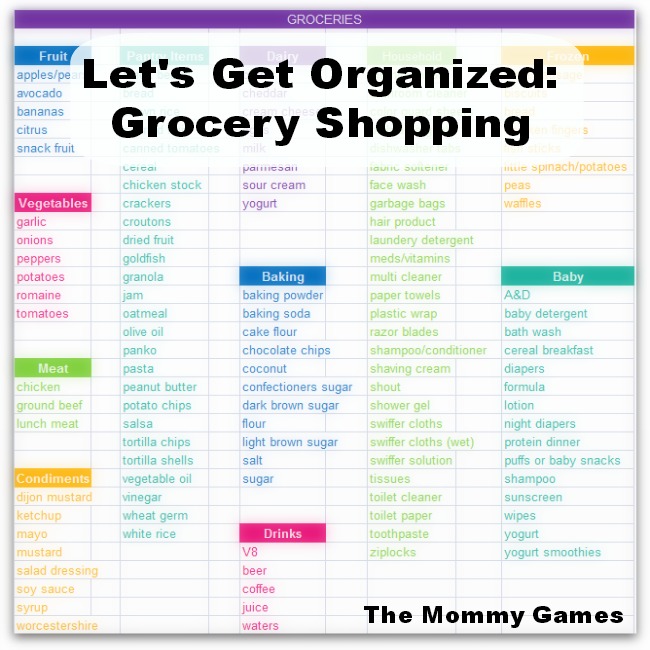 Let’s Get Organized: Grocery Shopping