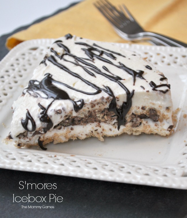 S'mores Icebox Pie Super easy and quick desset that both kids and adults will love! {The Mommy Games}