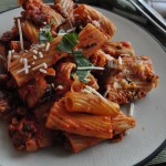 Baked Rigatoni with Sausage & Eggplant