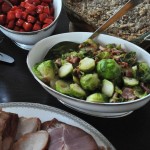 Brussels Sprouts with White Wine and Pancetta