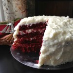 Red Velvet Cake with Coconut Cream Cheese Frosting