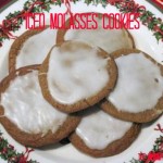 Iced Molasses Cookies